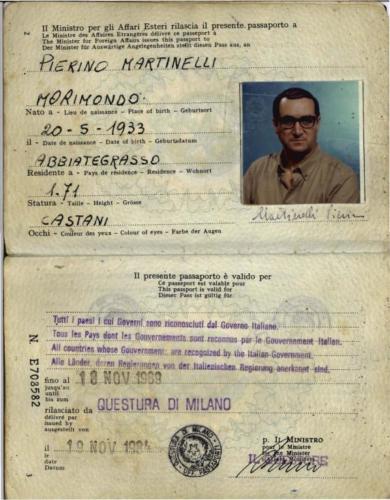 Il passaporto di Carlo Digilio latitante a S. Domingo per oltre 10 anni